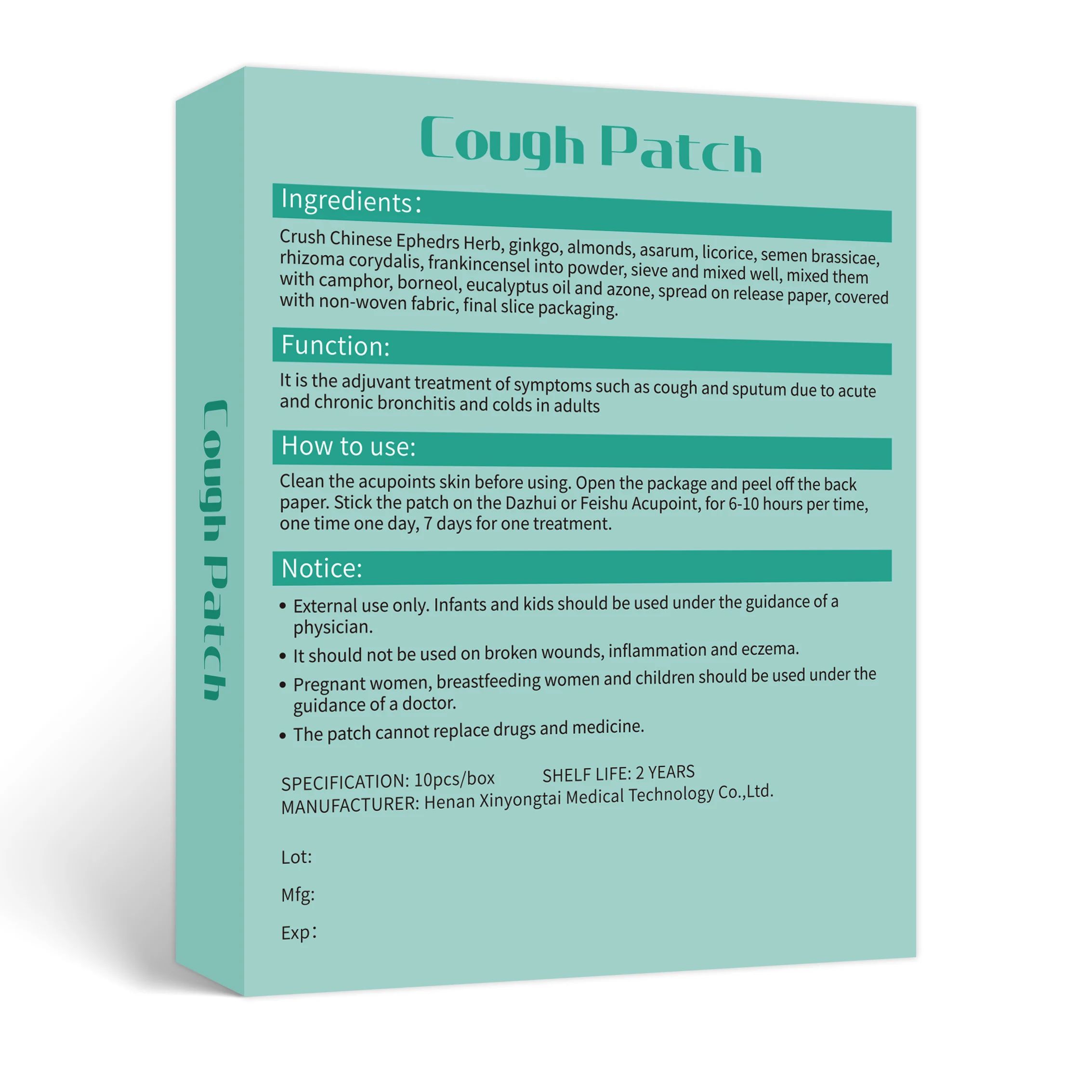 New Release Product 2025 OEM Nature Herbs Cough Drops Adults Plaster