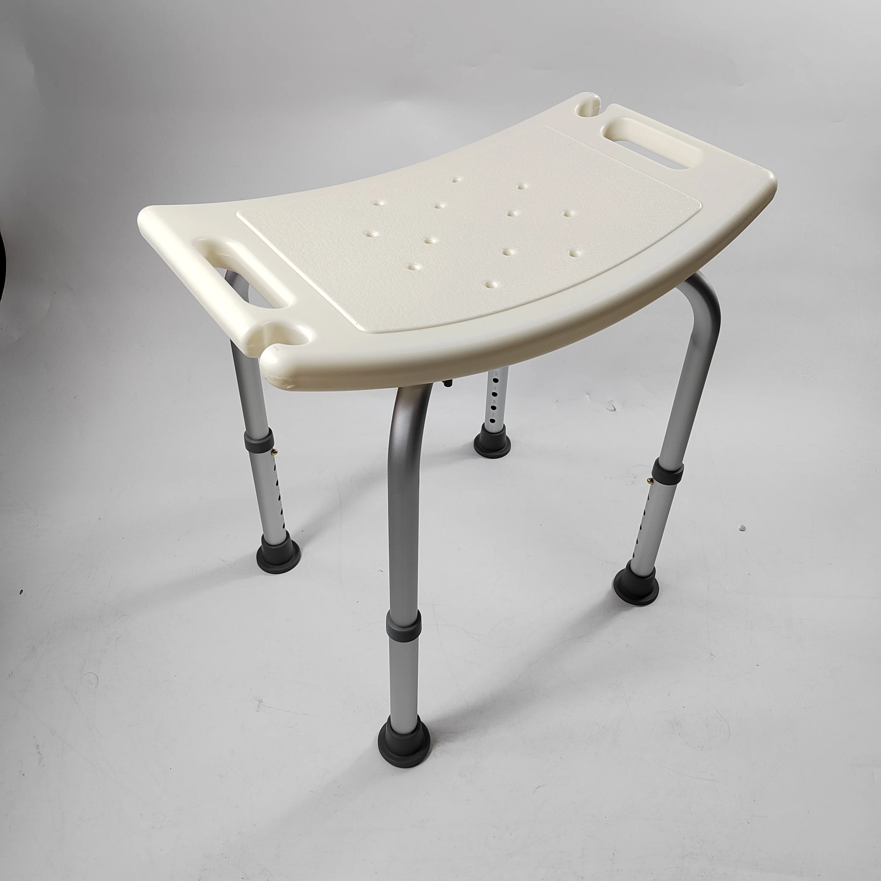Adjustable Bath Stool, Shower & Bath Chair, Bath Seat Medical Tool Free Shower Bench for Elderly, Senior, Handicap & Disabled