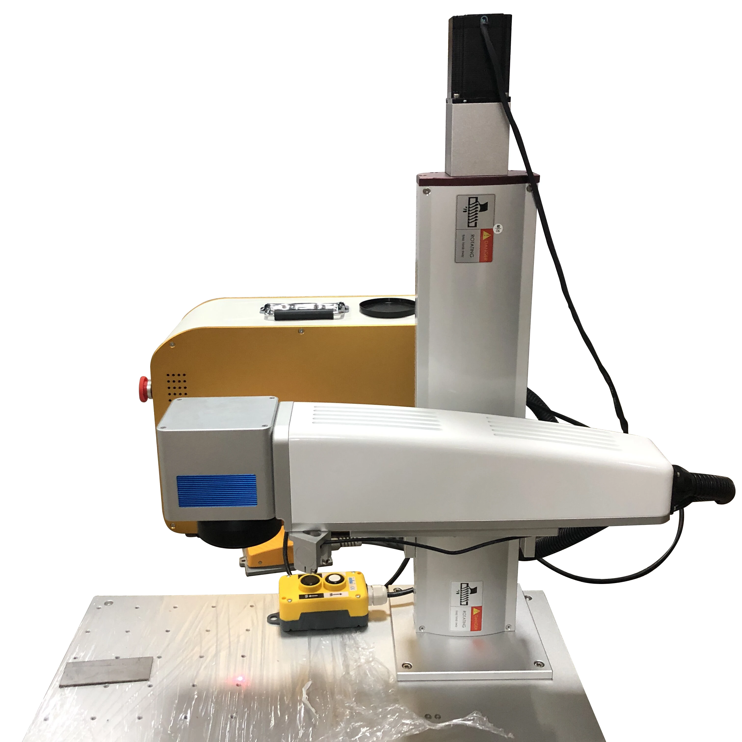 Моторизованная Автоматическая Лазерная маркировочная машина вертикальной оси