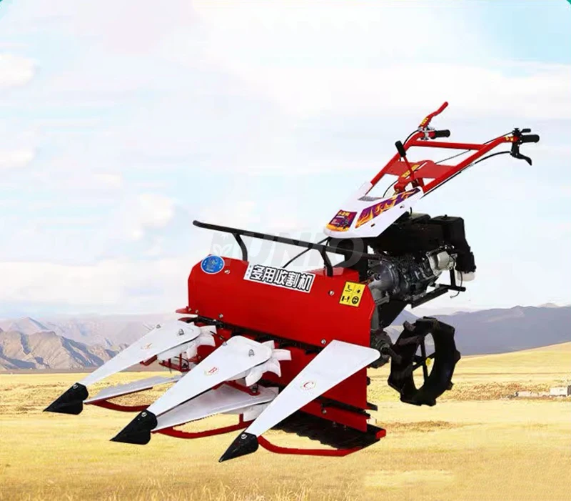 Factory wheat soybean harvester sorghum barley cutter corn stalk chili peppers reaper