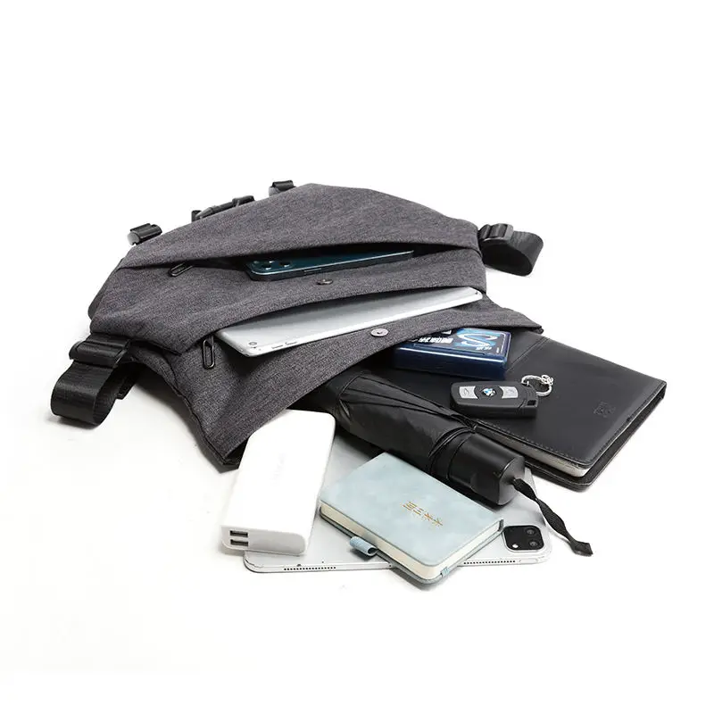 2023 Best Selling Customized oxford leather Sport Hiking mini chest bag Travel shoulder bag high school college messenger bag