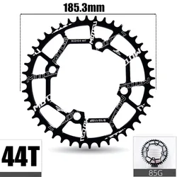 Дорожный велосипед Bicycle_Crankset и звездочка для велосипеда mtb алюминиевый сплав круглой формы с одной скоростью 104BCD 40/42/44/46/48/50/52T узкая широкая цепь из