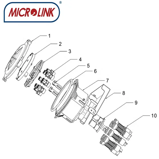 FTTH  IP67 Outdoor 8F Fiber Optical Distribution Nap Box  8C FDB 8 Core FDP Terminal  Box 2in 8out  Dome type Splice Closure