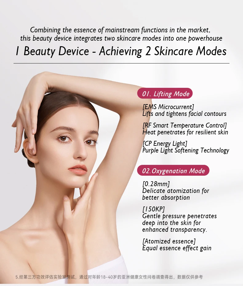 Support OEM/ODM High Quality professional red light therapy manufacturer ems face lifting massager home use rf beauty instrument