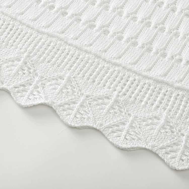 Knitwear Manufacturer Custom Spring Summer White V Neck Sleeveless Elegant Casual Women Knit Sweater Dress