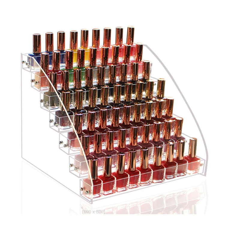 Nail Polish Organizer Acrylic Display Rack Essential Oil Storage Display Stand on The Table Makeup Organizer Stands