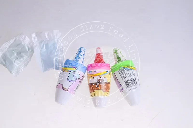 2 in 1 rabbit toy candy nipple candy with sour powder