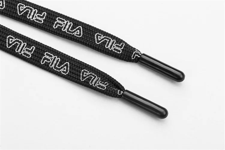 2021 jacquard flat polyester drawstring metal dipped rubber sole shoelace