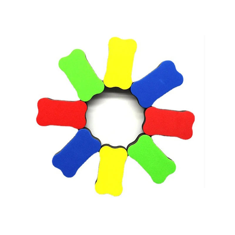 Promotion Hot Sale Office Supplies Raw Materials Mini Child Blackboard Eraser Magnetic Felt Dry Whiteboard Eraser
