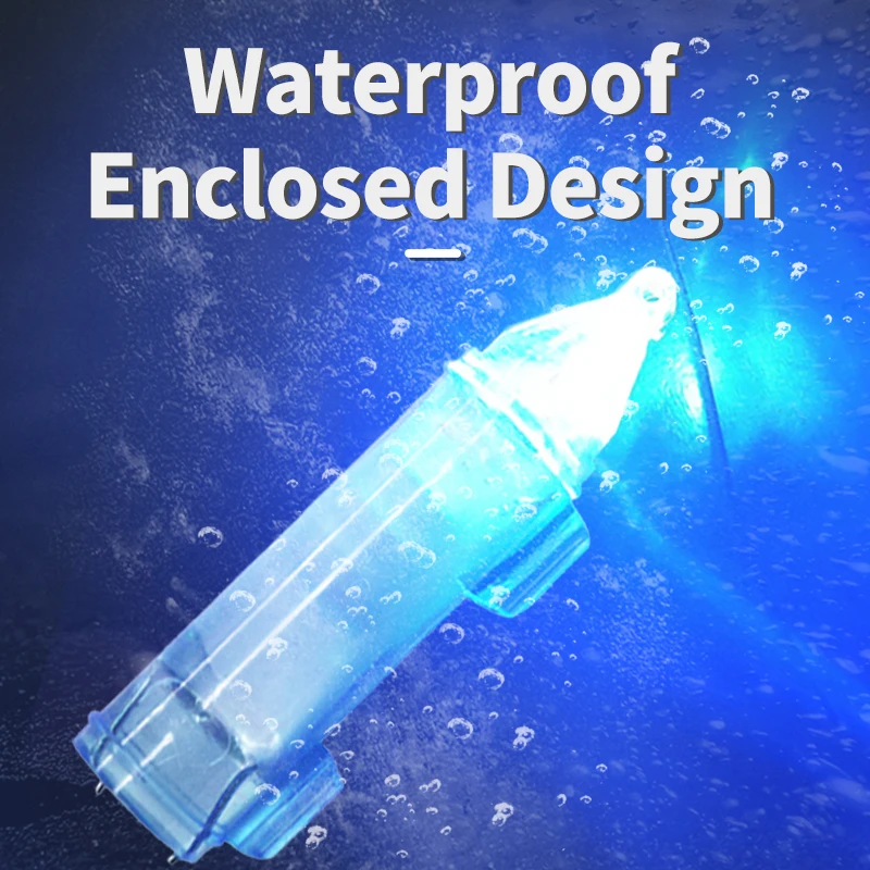 Deep Drop Fishing Light Attractor With Swivel LED Fishing Lures High Quality 5 Color Mini LED Underwater