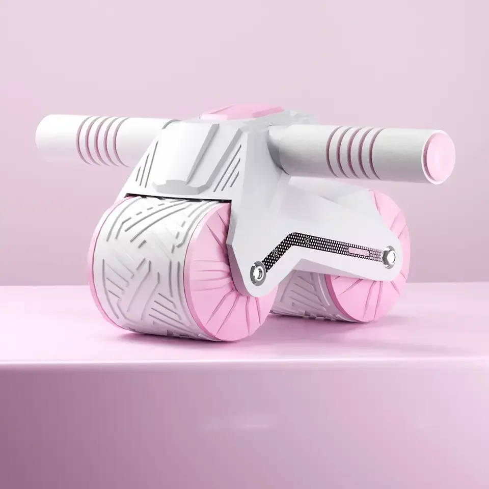 Hot Selling Home Fitness Equipment Multifunctional Automatic Rebound Abdominal Wheel Roller With Elbow Support