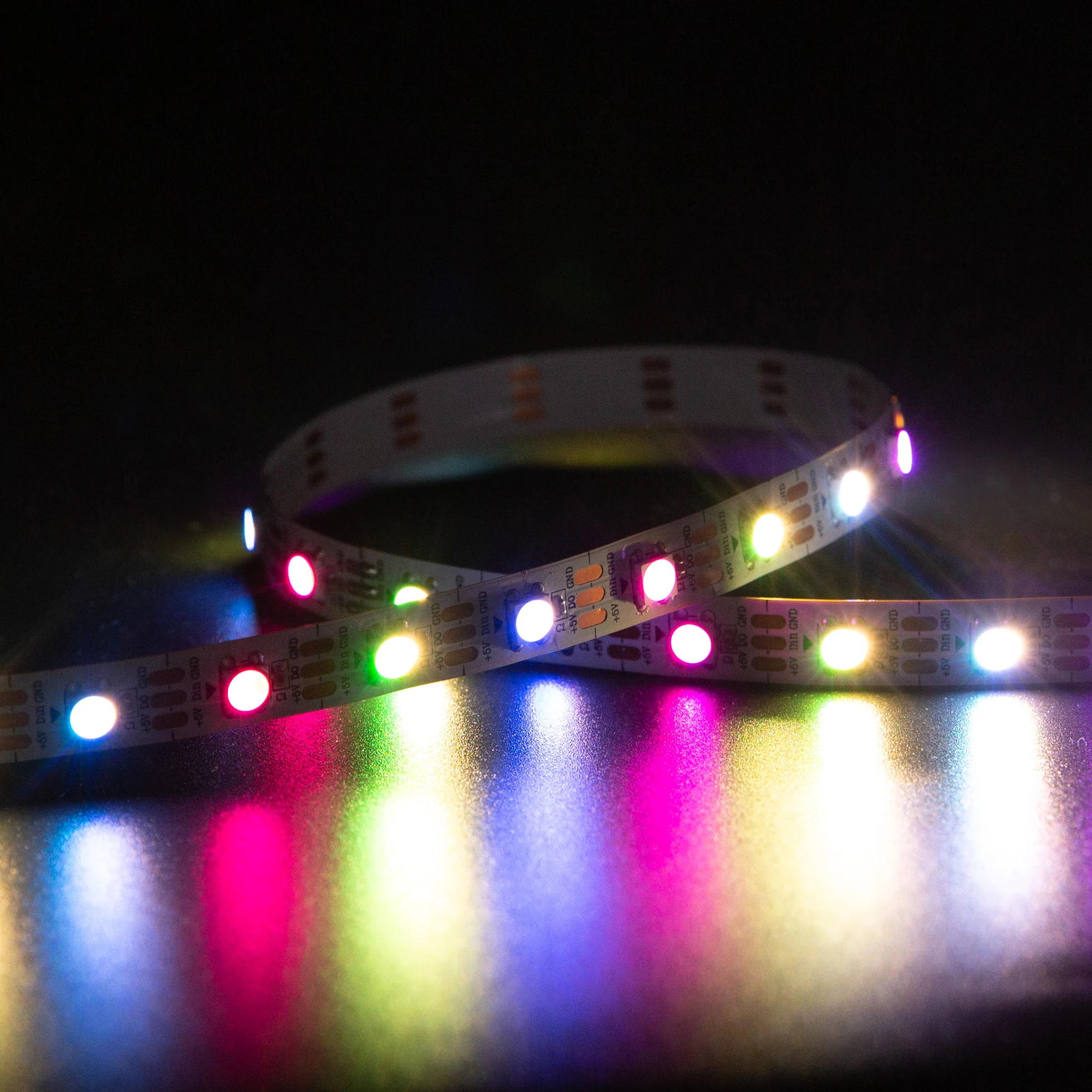 Dream Color RGBW Addressable SK6812 5V IP65 Silicone Tube Waterproof IC 6812 Pixel LED Strip Light