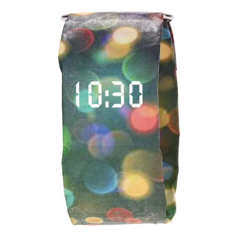 Бумажные часы, водонепроницаемые светодиодные бумажные часы, цветные стильные цифровые часы Tyvek