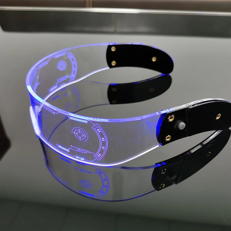 LED light-emitting glasses Christmas party bar music festival Netflix acrylic bungee