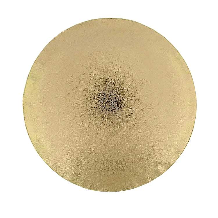 Food Grade Cardboard Base Silver Foil Cake Boards Round Paper 6 8 10 12 Inch Cake Drums Cardboard Paper or Custom Cake Bord