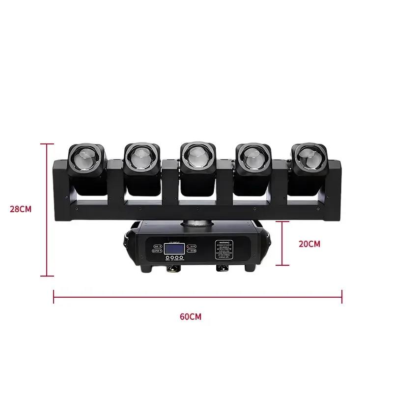 DJ Disco Light 5 X 40W RGBW 4-in-1+6 X 20W White COB LED Beam Bar Moving Head Light for KTV Music Show