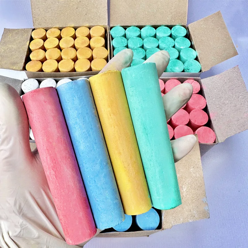 Cheap Price painting Teaching white sports Colored chalk for multiple purpose