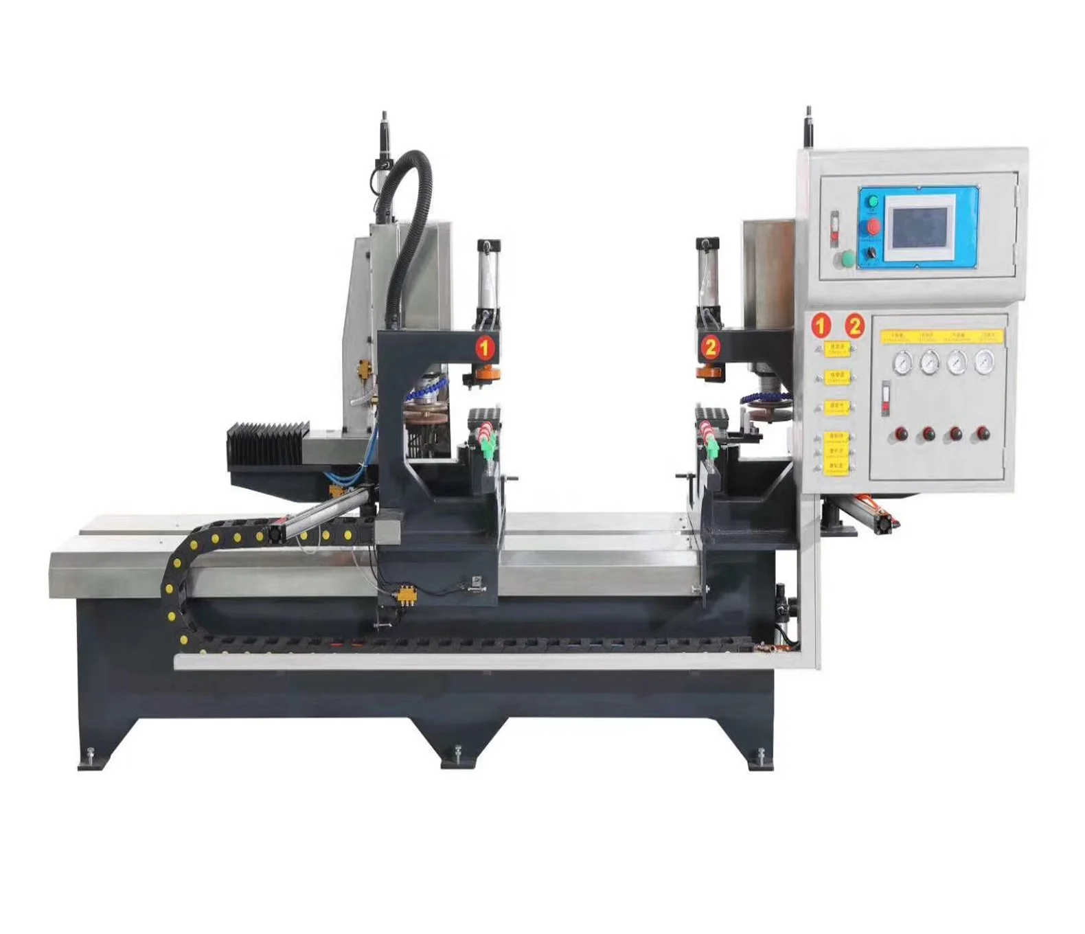 Automatic double head chamfering machine for glass &  Marble
