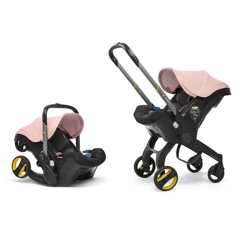 Infant Baby Car Seat Stroller 4 In 1 Newborn Baby Bassinet Cradle Type Safety Seat Carrycot Baby Carriage Basket