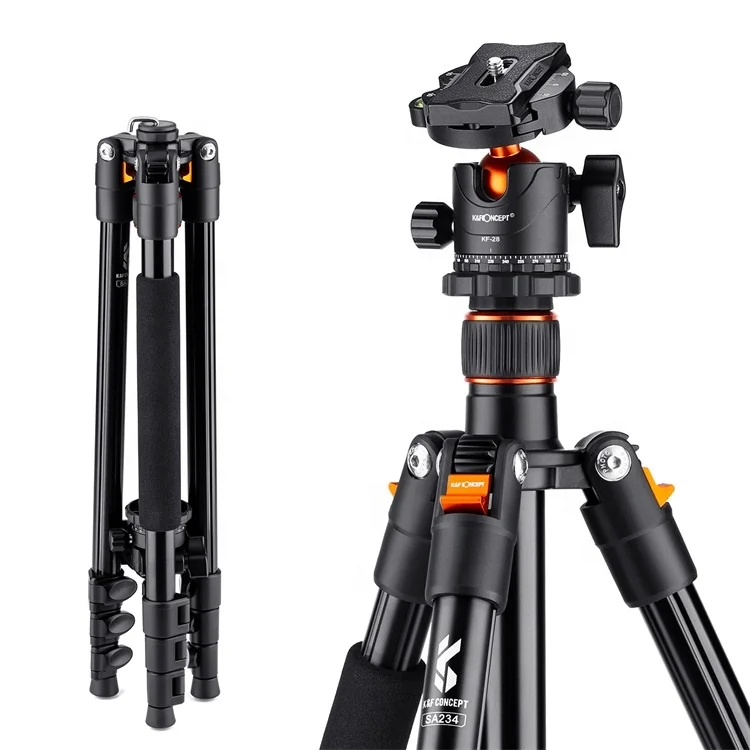 K234A1+BH-28L KF09.080V1 K&F Concept lightweight digital professional video camera tripod for camera photographer