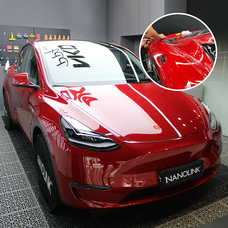 Теплопередающее виниловое покрытие с пожелтением от царапин водонепроницаемые наклейки аксессуары высокопрочная пленка для автомобиля