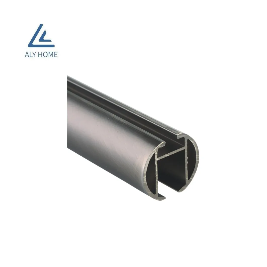 ALY HOME hot sales  aluminium alloy curtain  accessories double curtain track square curtain track