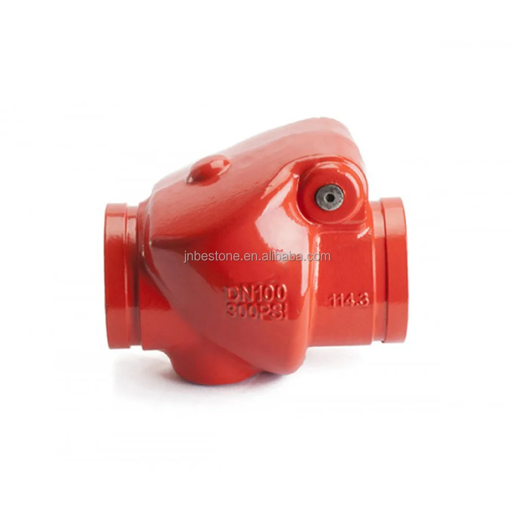 Grooved Swing Check Valve 300PSI DN50-300 Grooved end Check Valve ductile iron Grooved Check Valve