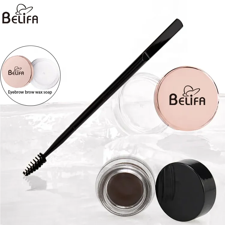 customized  dual ended Spatula eyebrow brow soap styling mascara brush mini brow wax lift applicator brow gel freeze applicator