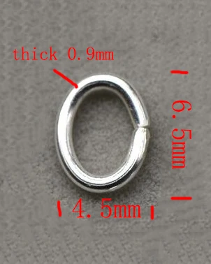 S925 Sterling silver open ring diy jewelry accessories earring material open ring silver circle dead mouth small silver hoop