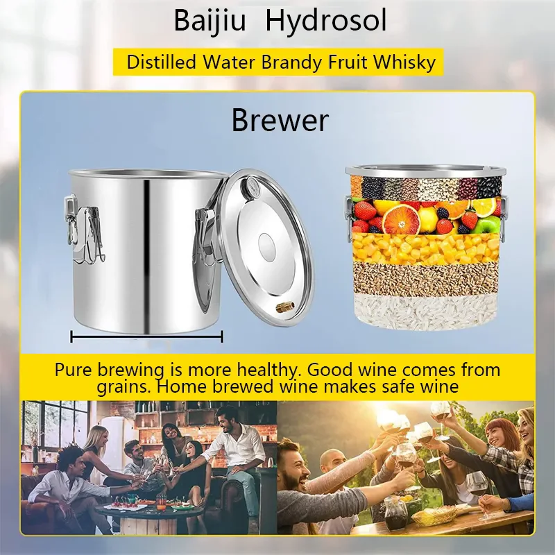 Home Brewing Machine Home Alcohol Distiller Equipment Alcohol Kit Home Small Household Distiller For Brewing Equipment