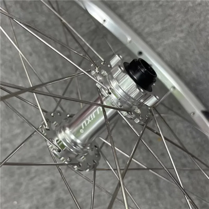 MTB 32H AM high strength silver rims RUJIXU Mountain aluminum alloy disc brake wheels
