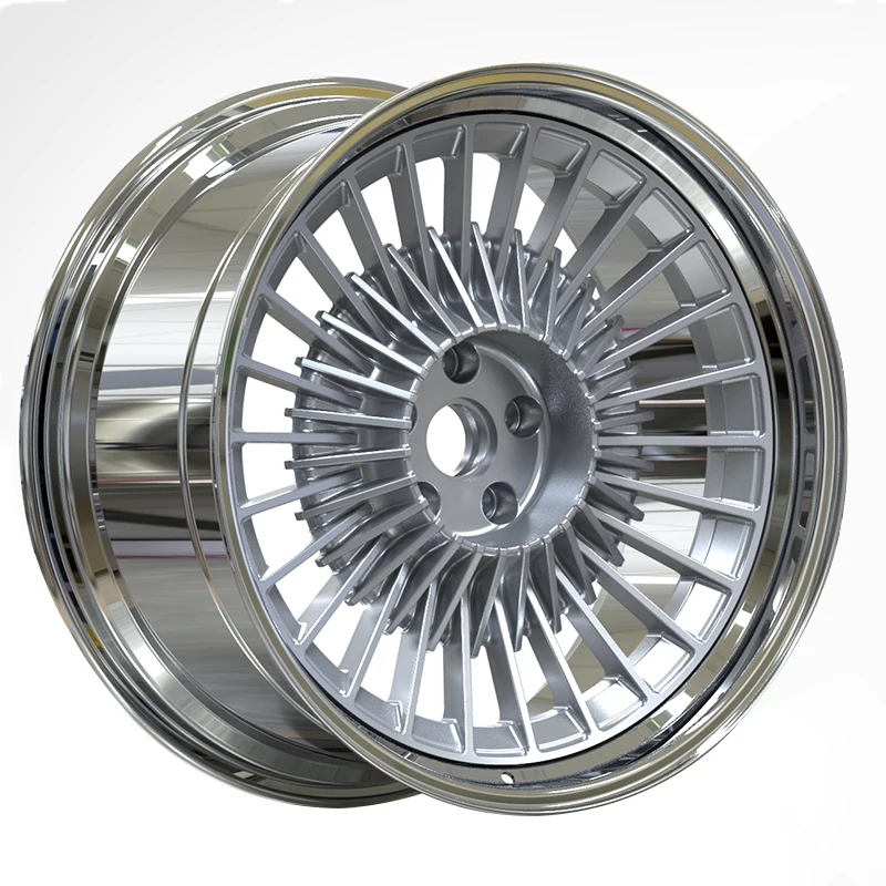 Customs Alloy Work Rim 19 20 Inch Simmons 5x120 Polished 3 Piece Forged Wheel For Bmw E63