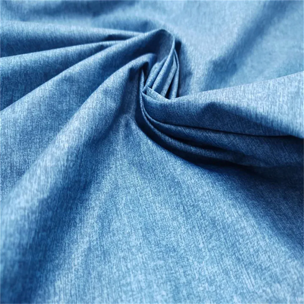 
100% polyester 300T polyester taffeta print PU coated winter down coat & wind coat fabric 