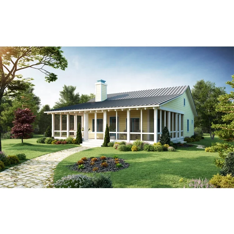 Портативное деревянное недорогое стальное каркасное сборное заводское бунгало крошечное здание каюты отеля