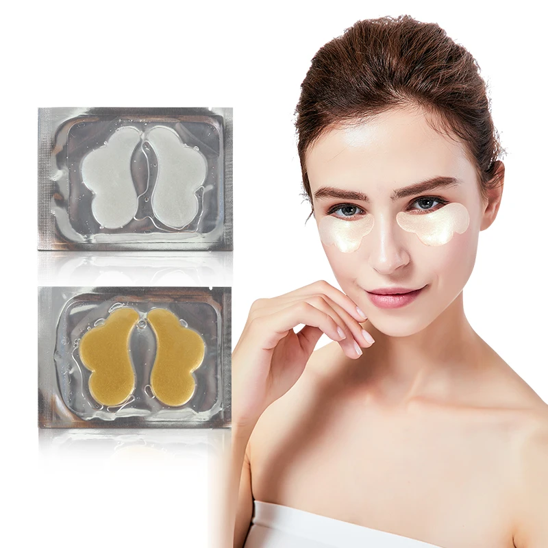 Органический козий молочный Гиалуроновый кислотный патч для глаз веганский кристаллический лист лица витамин С коллаген под глазами маска товары