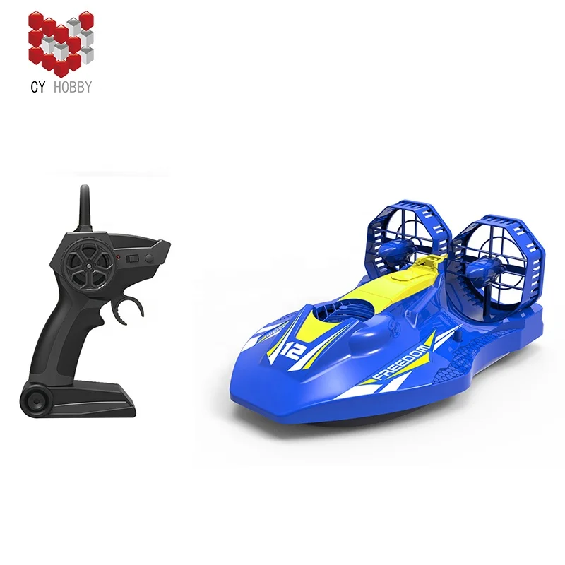 No. A1   2.4G Twin propeller Amphibious remote control hovercraft boat