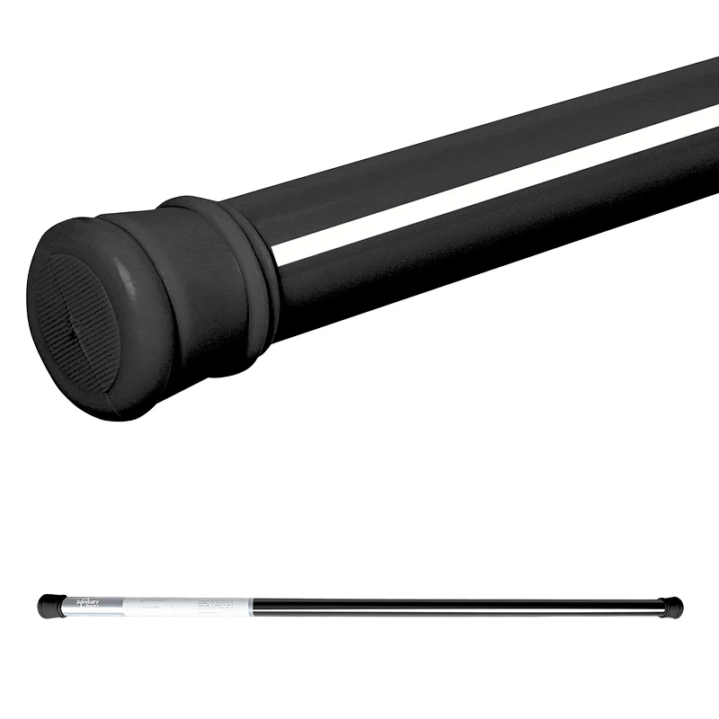 Black Trending 41-74 inch Round Extensible Iron Rustproof Shower Curtain Rod For Bathroom