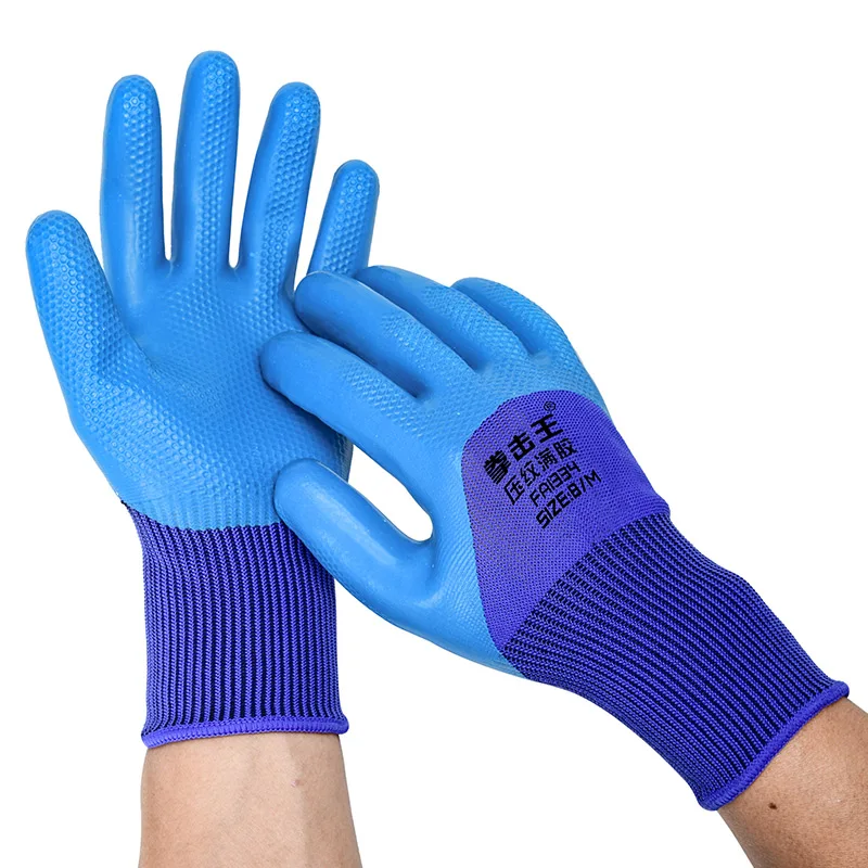 Hot Sale Construction Latex Glove Hand Gardening Gloves Work Safety Gloves in Bulk