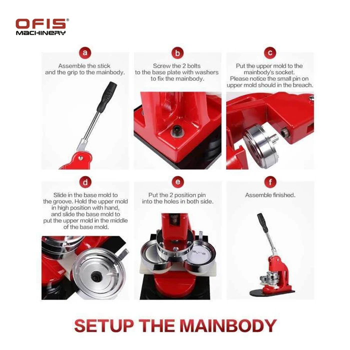 OFIS DIY button Badge making Machine 58mm badge