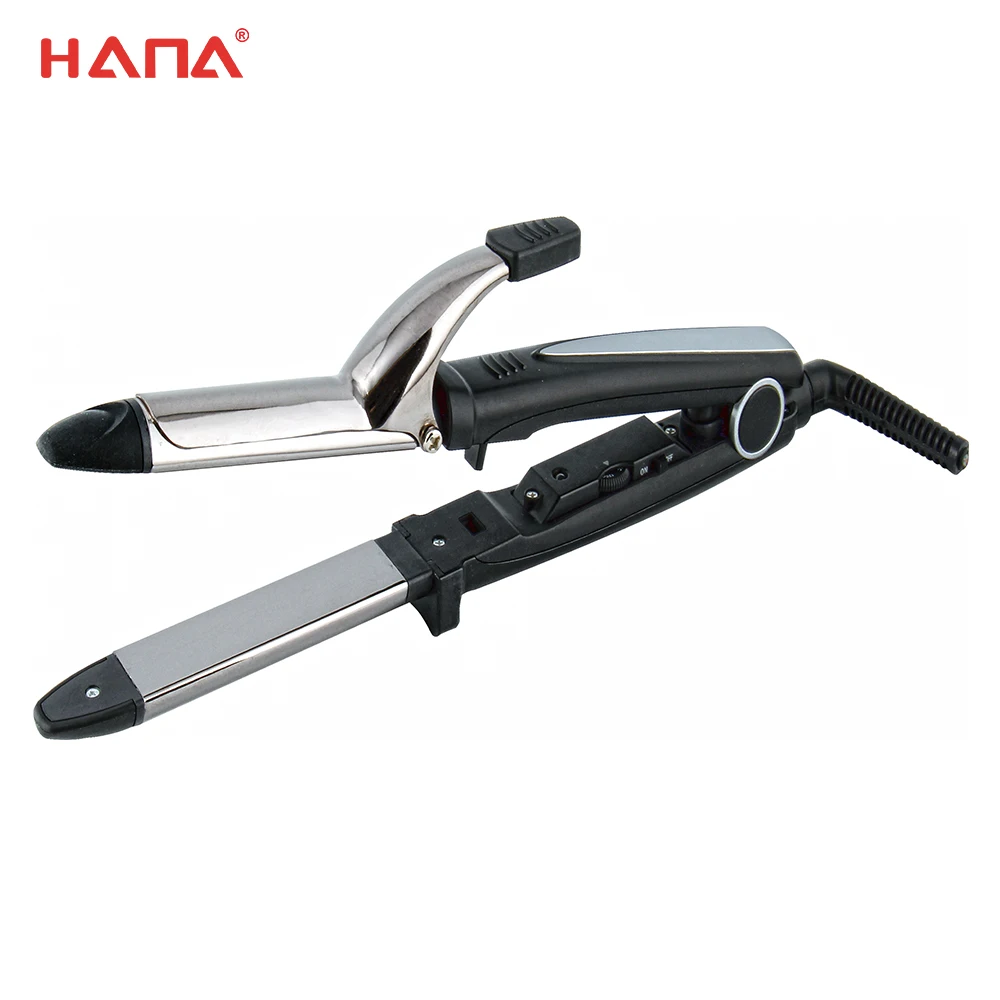 PTC mulity Function Ceramic Coating Plate 2 in 1 Hair Curling Iron Straightener