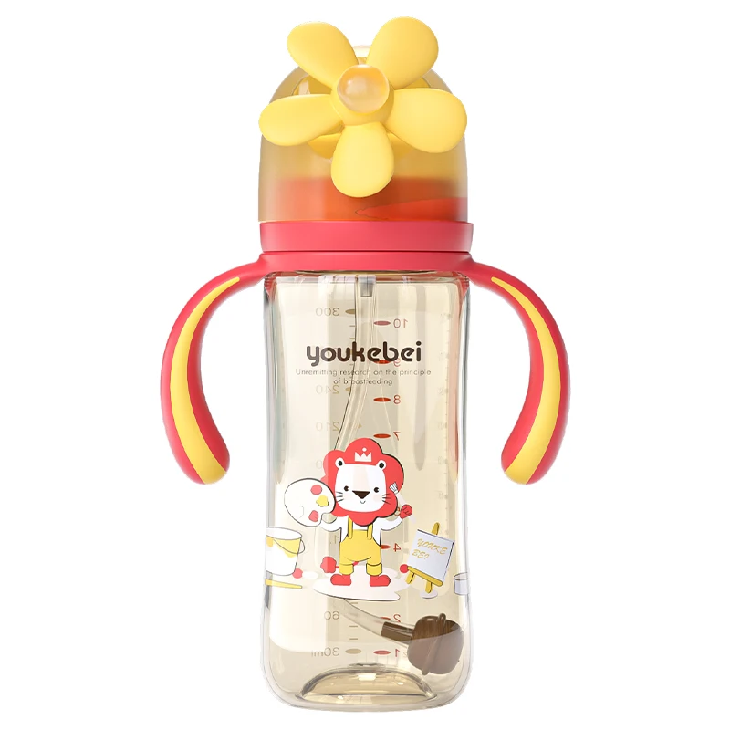 Baby Weaning Sippy Cup | Learn-to-Drink Design | Wide Mouth Guard | Spray & Drop Resistant | Step Suction for Easy Transition