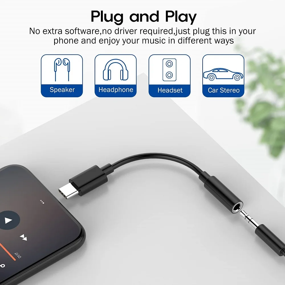 Hi-Fi аудио Dac 3 5 мм адаптер для наушников Usb Тип C до разъем мобильного