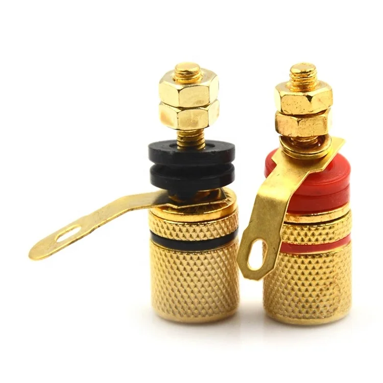 High quality Nickel Plated Nut Banana Plug Binding Post for 4mm Banana Plug