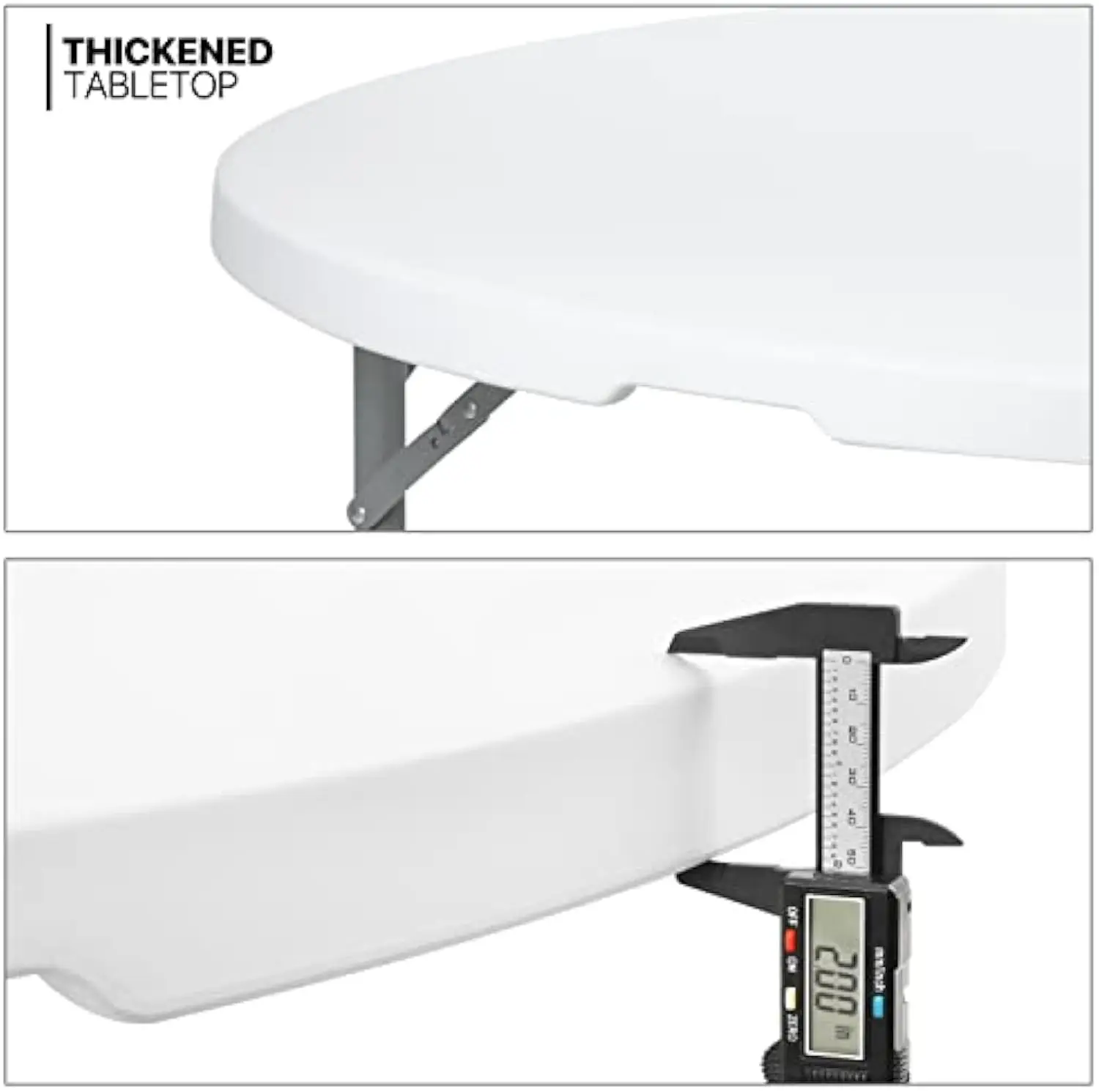 indoors 5/6ft plastic foldable table granite portable banquet round tables for 10 people for parties hall
