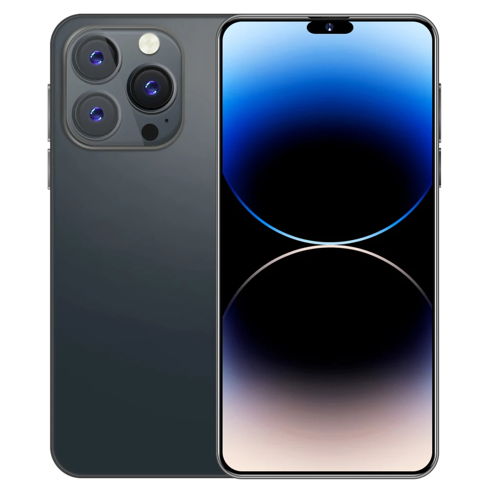 2023 Low price Unlocked i15 Pro Max  Mobile Phone 6.8 inch 3GB+128GB Big Memory 5G Smartphone with Beauty Camera GPS