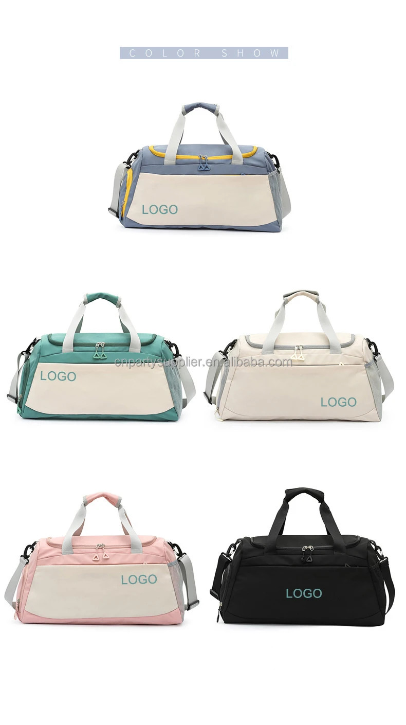 Wholesale Waterproof Fitness Bag Gym Duffel With Shoe Compartments for Sports Gyms and Weekend / Lightweight