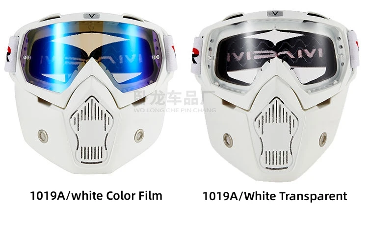 Motorcycle Goggles Outdoor Sports Ski  Riding Retro Face Mask Protective Glasses