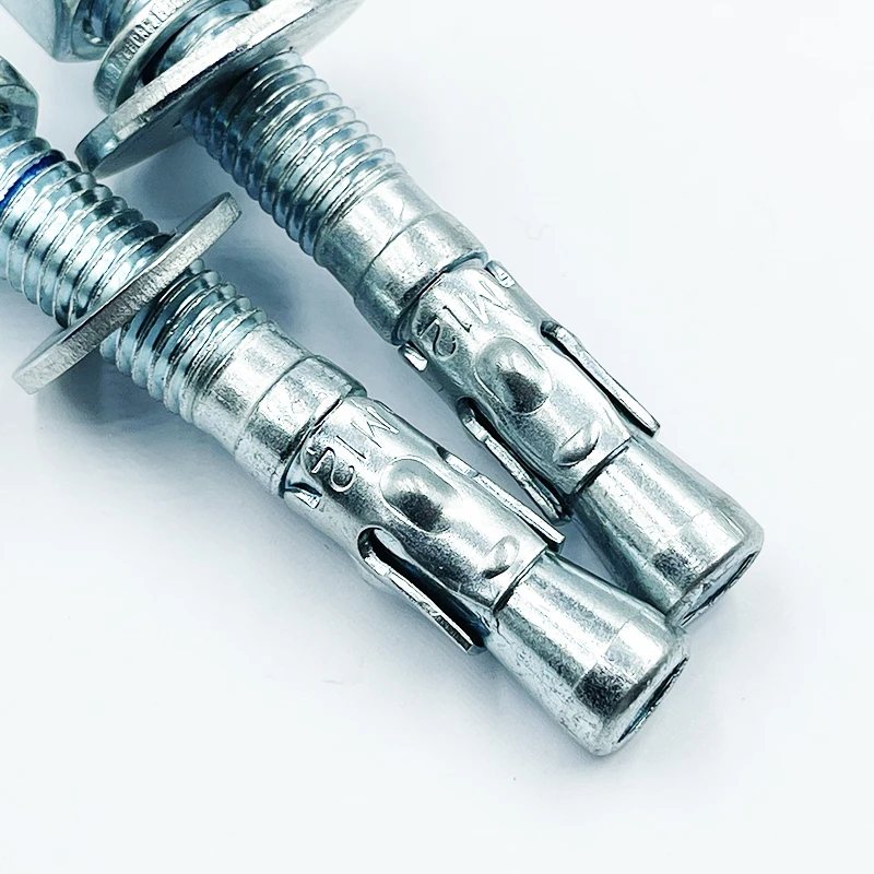 heavy duty wedge anchor zinc plated with line