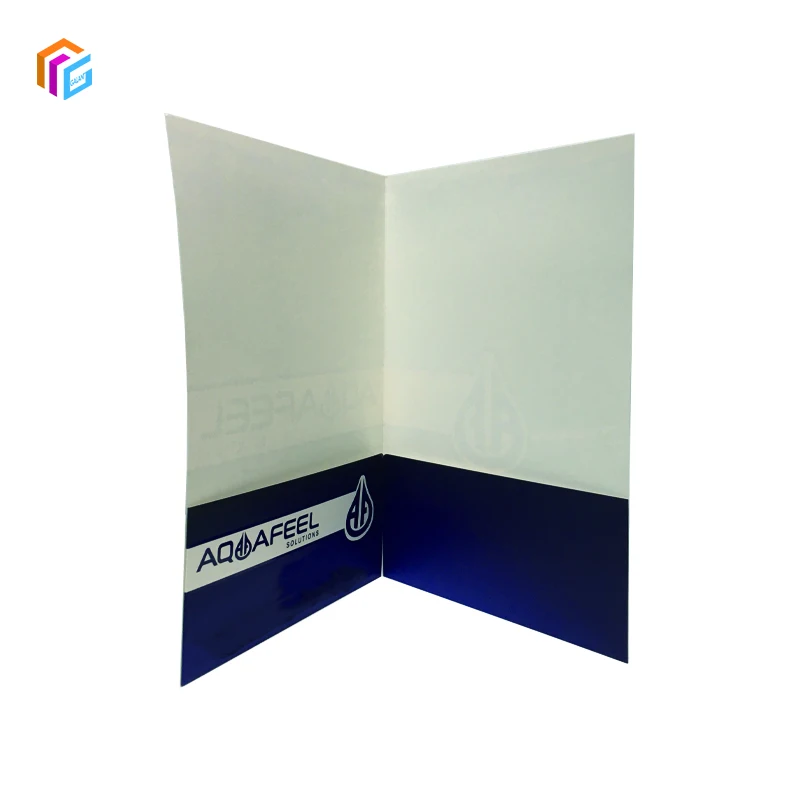 Custom Logo Design Print Document Paper Presentation Folders A4 File Folders With Pockets