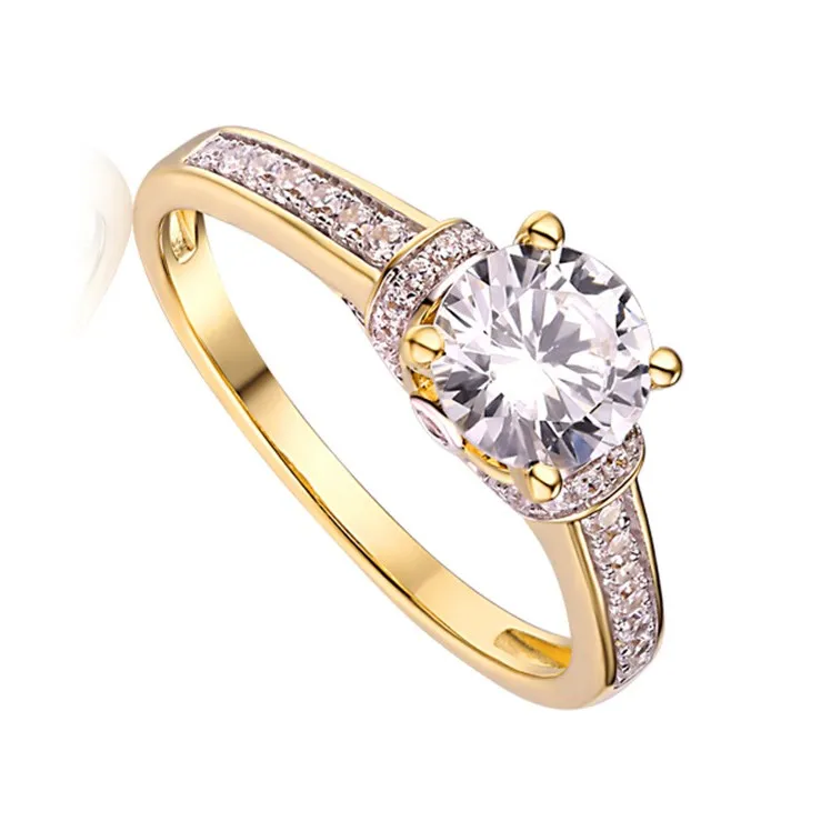 Top Quality Luxury Gold Jewelry Costumised 18K Diamond Ring Gold Rings